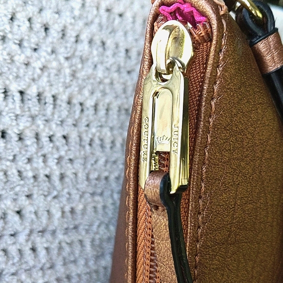 JUICY COUTURE PARTY Wristlet Purse Handbag Copper Sequin Graphics NWOT's - Picture 6 of 11